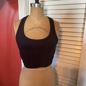 ALL IN MOTION | black athletic sports bra tank M